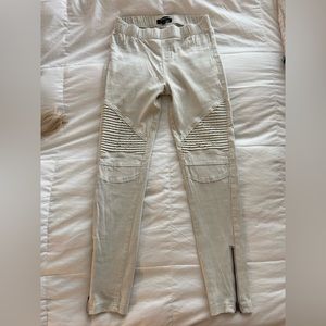 VTG vintage cream skinny pants